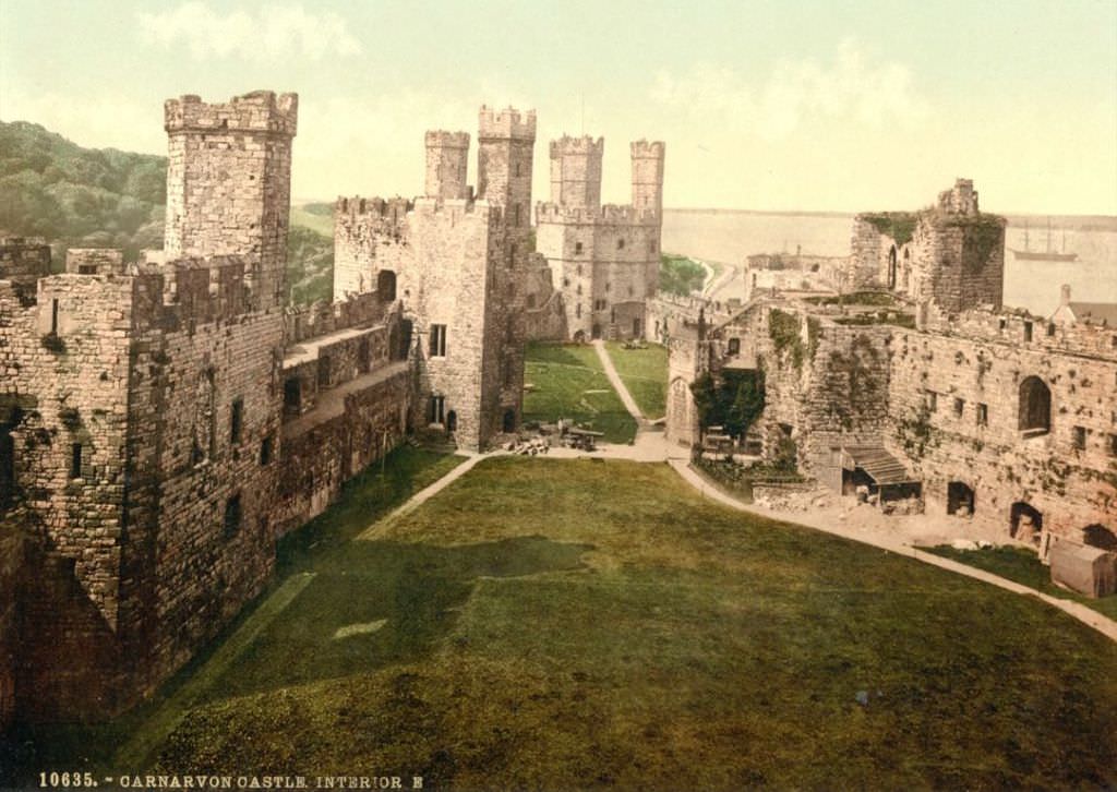 Caernarfon Castle Interior Looking East