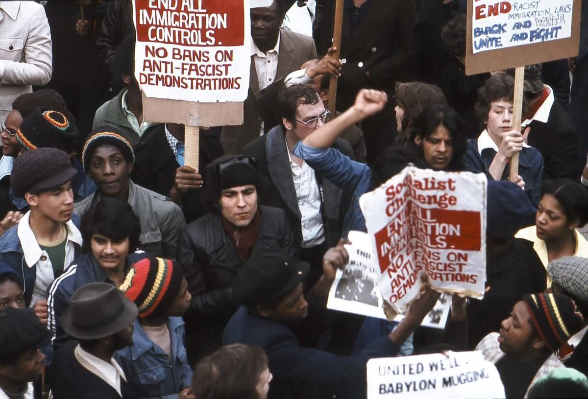 Anti-racist demonstrators, March 1978