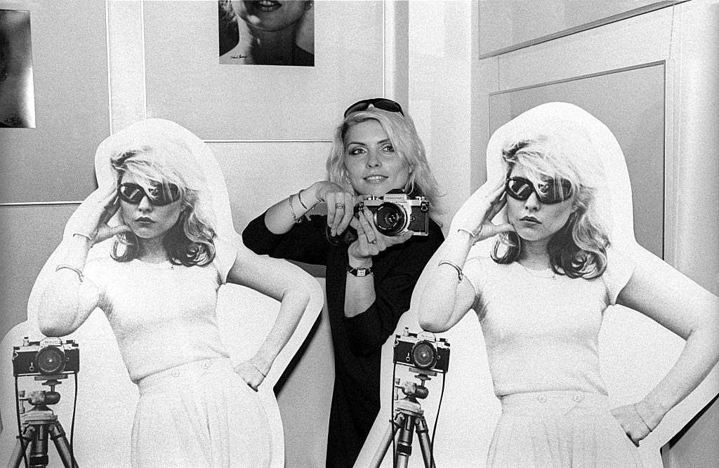 Debbie Harry during exhibition at The Mirandy Gallery Marylebone London, 1978.