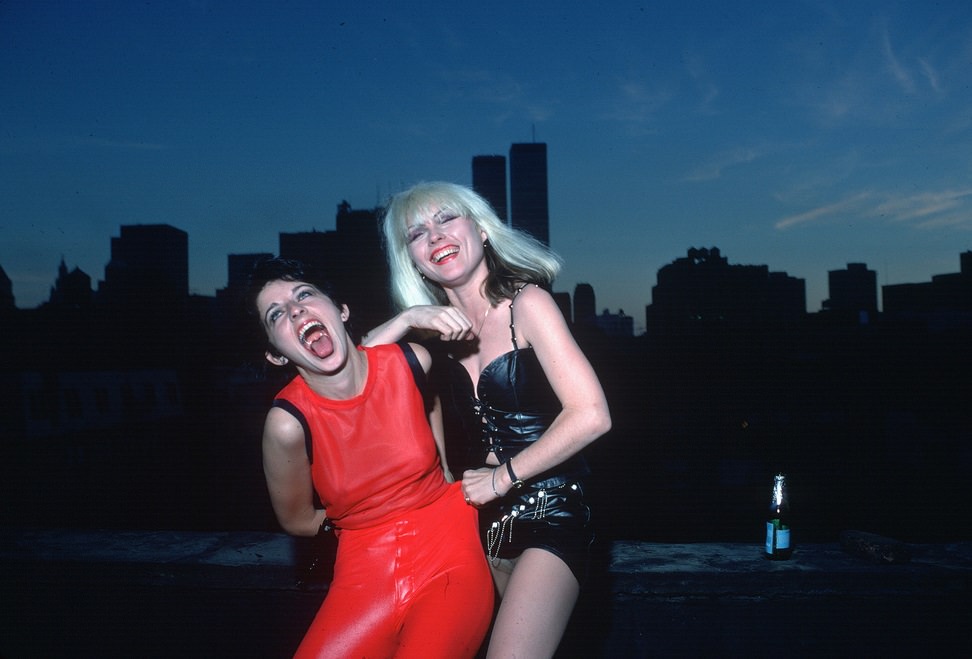 Debbie Harry with Susan Springfield, 1977.