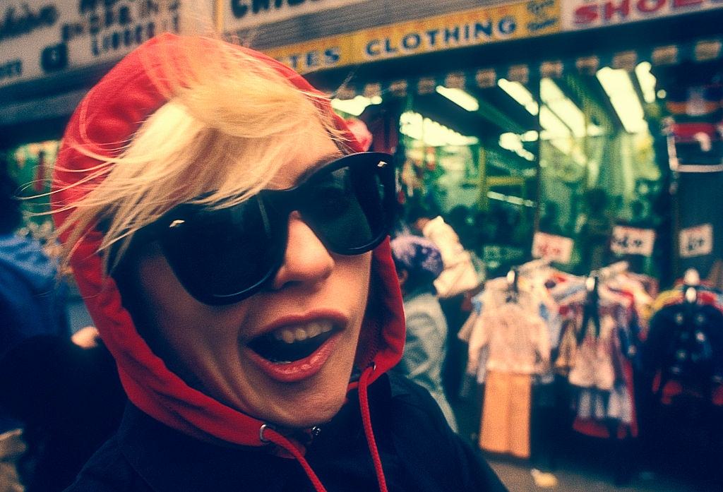 Debbie Harry on the street in New York, 1978