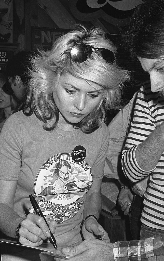 Debbie Harry Record signing at Liquorice Pizza Records on Sunset Boulevard, 1977.