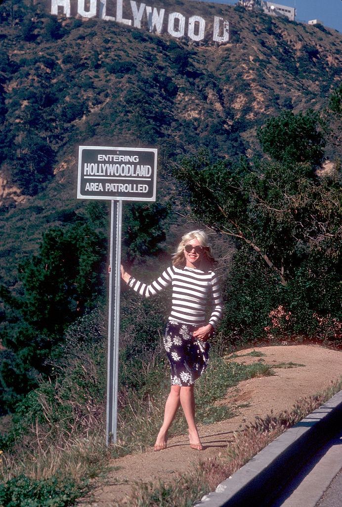 Debbie Harry at the Hollywood Sign, 1977.