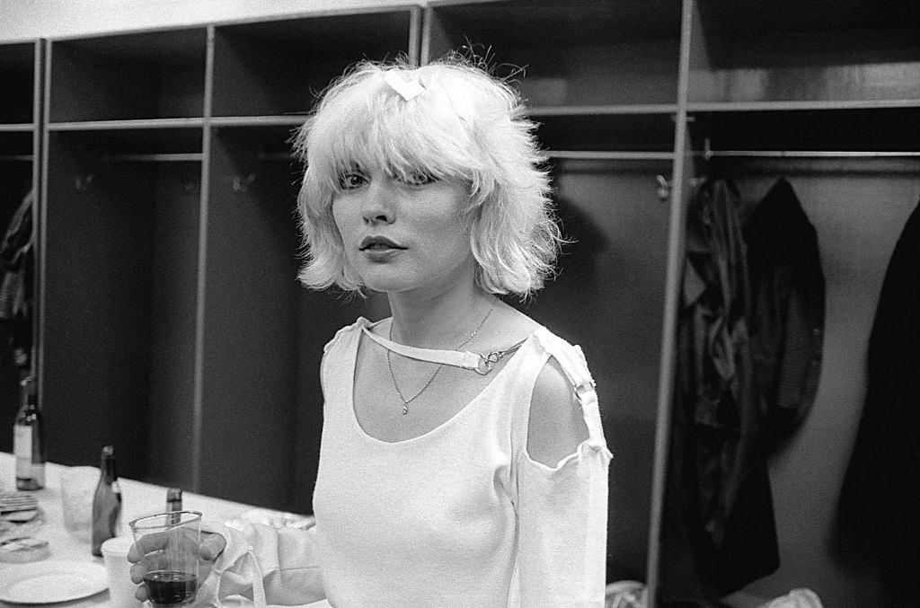 Debbie Harry backstage at the Philadelphia Spectrum, 1978.