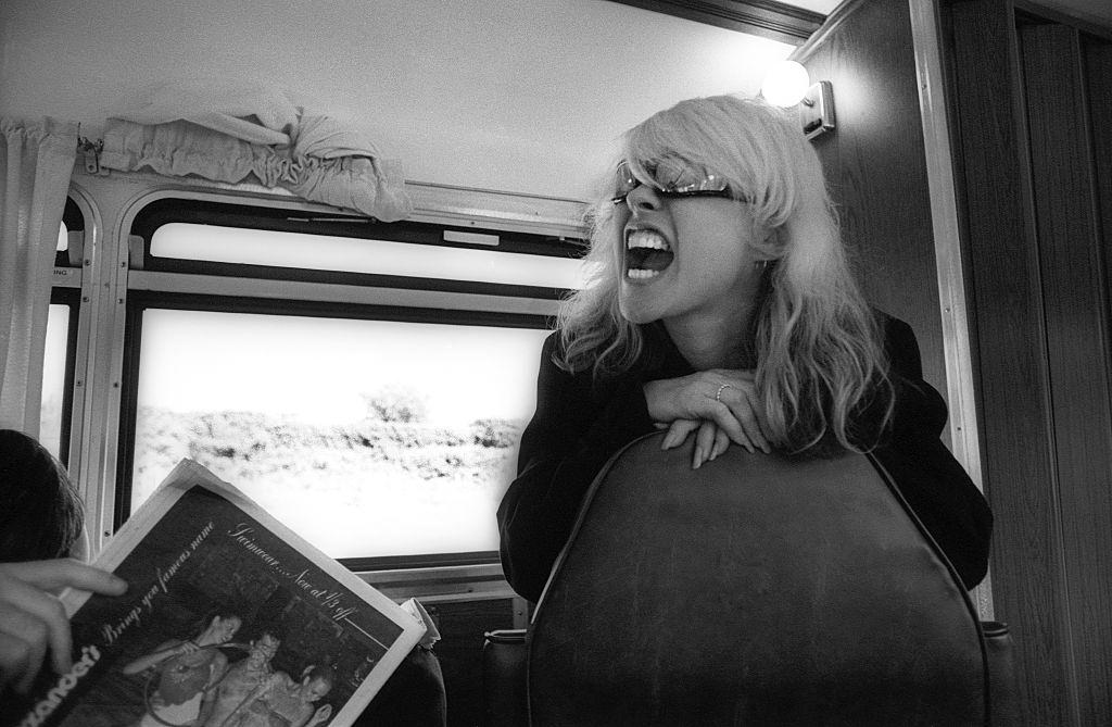 Debbie Harry on route to Philedelphia, 1978