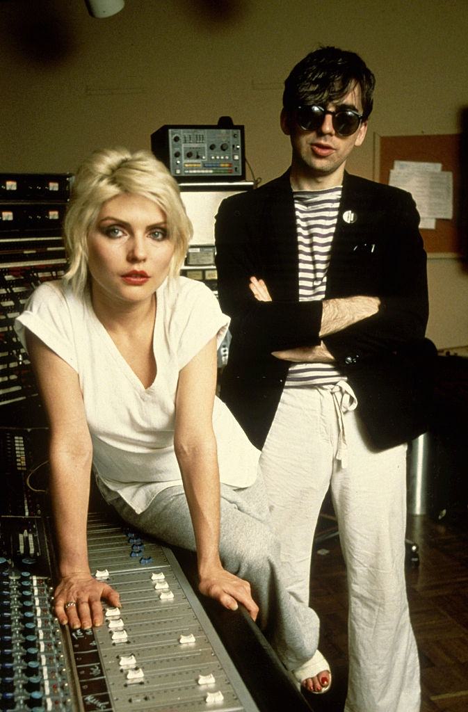 Debbie Harry with Chris Stein of Blondie circa 1978.