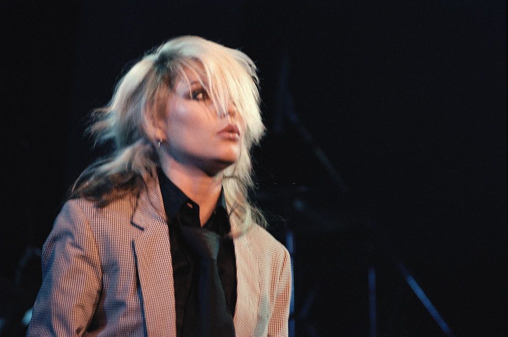 Debbie Harry performs on stage at the Free Trade Hall in Manchester on September 14, 1978.