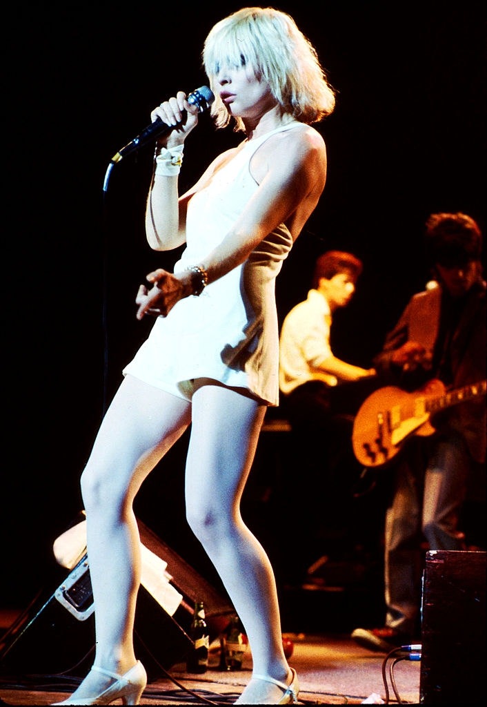 Debie Harry performing on the stage, 1979.