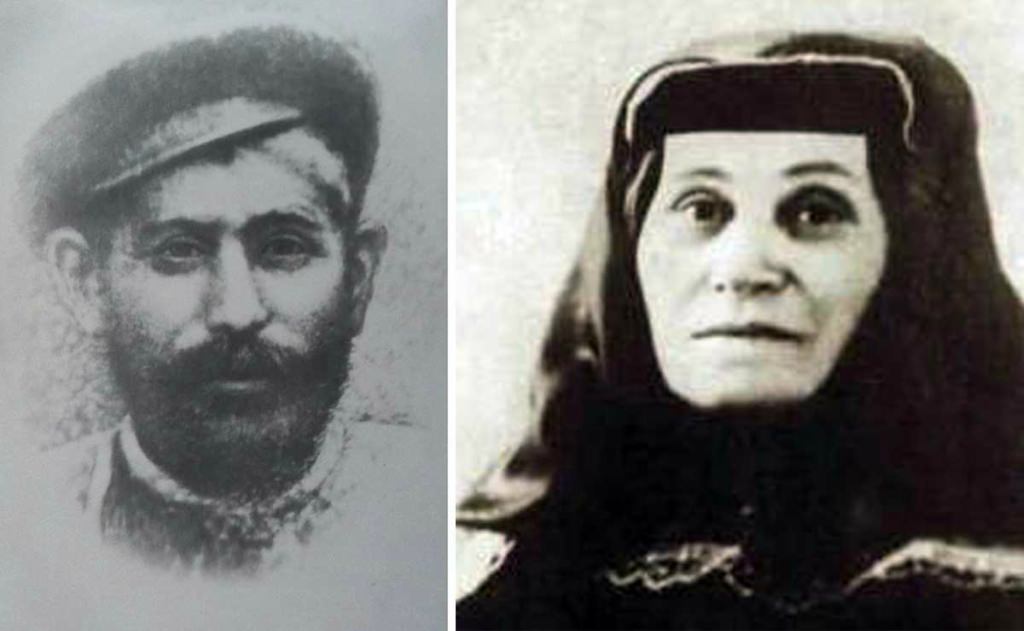 Stalin's father and mother (Vissarion and Ketevan Djugashvilli).