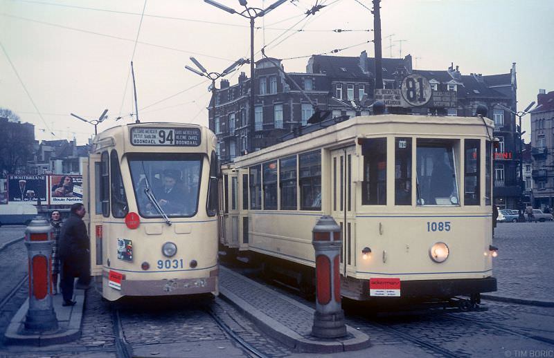 Belgium trams 1960s and 1970s