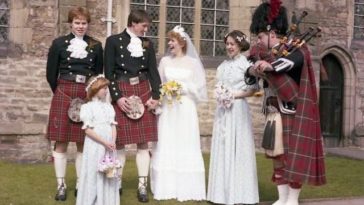 Traditional Scottish wedding