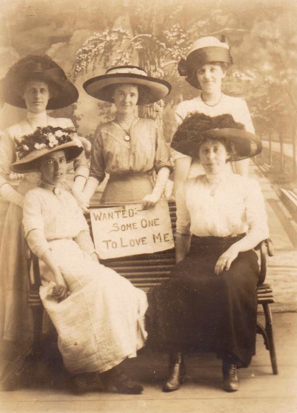 Hilarious Vintage Photos of Women Posing with Funny Objects and Signs