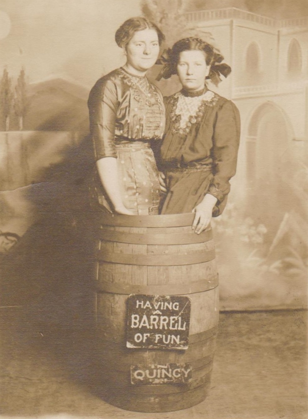 Hilarious Vintage Photos of Women Posing with Funny Objects and Signs