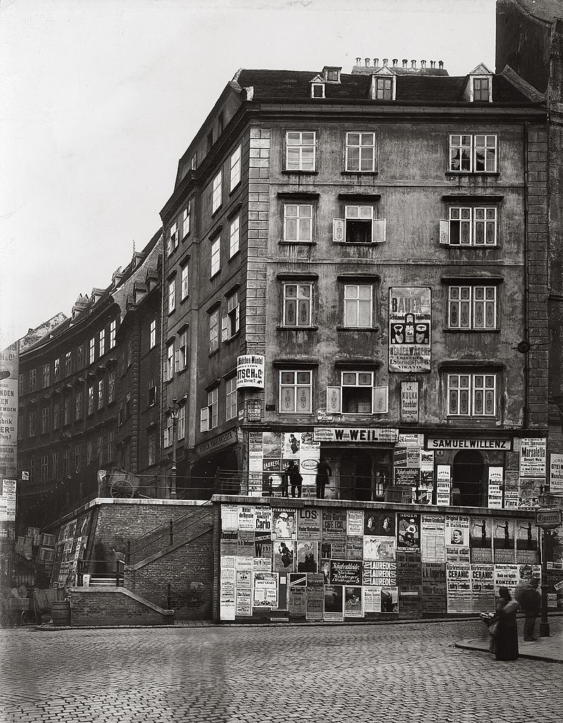 Billboards in Vienna, 1906.