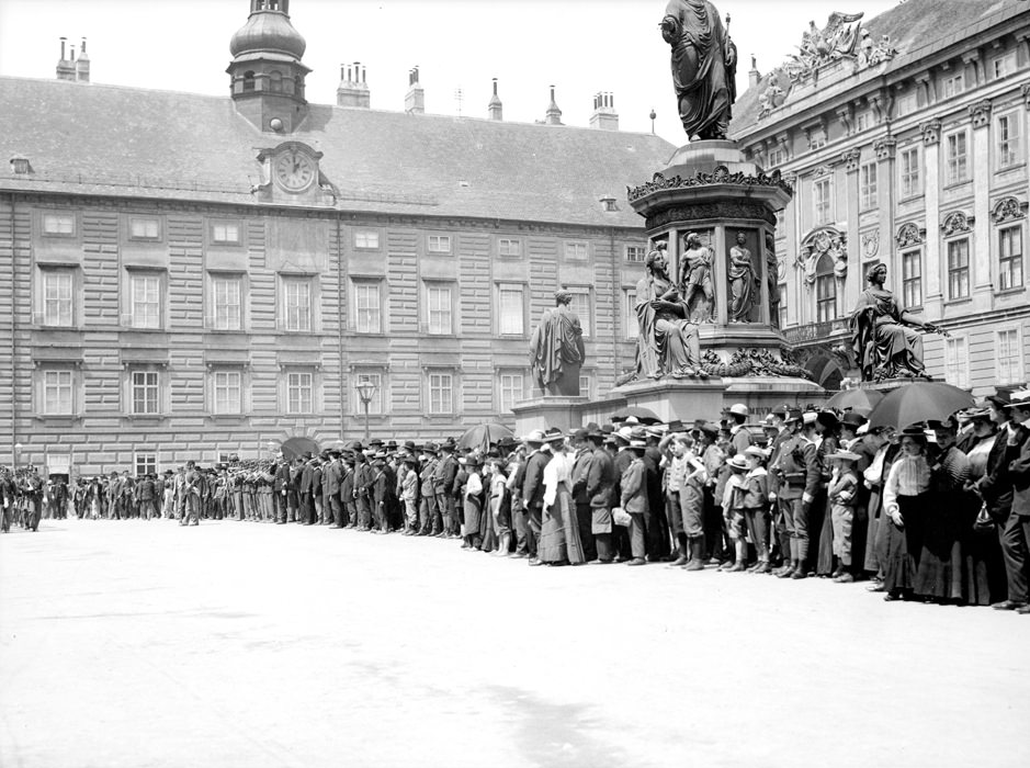 Military Parade in Vienna, 1900s.