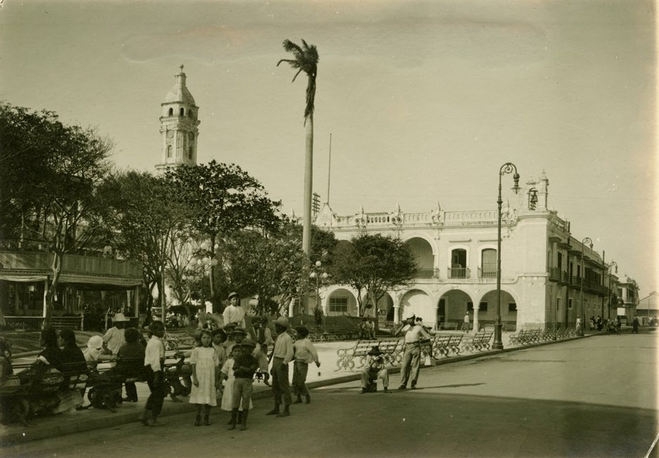 Veracruz, la PLaza, Veracruz-Llave, 1907