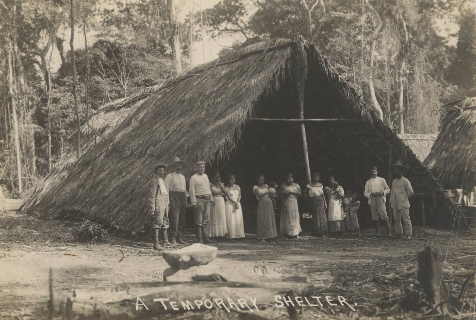A temporary shelter, 1908