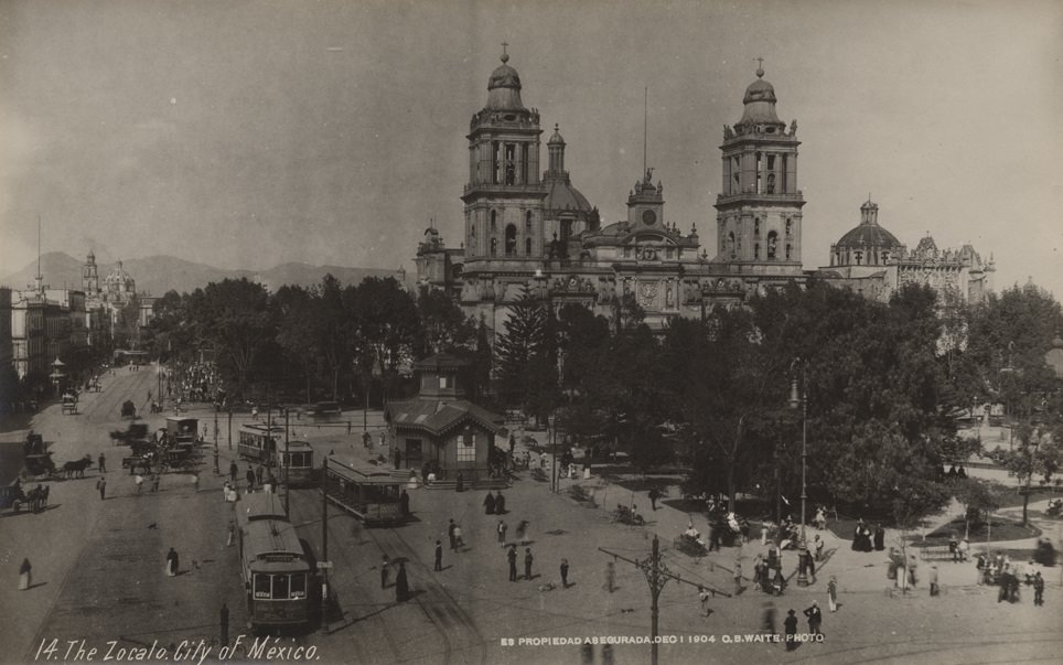 The Zocalo, City of Mexico, 1904