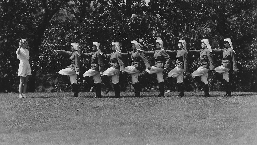 Camp for Unemployed women in Minneapolis, 1930s.