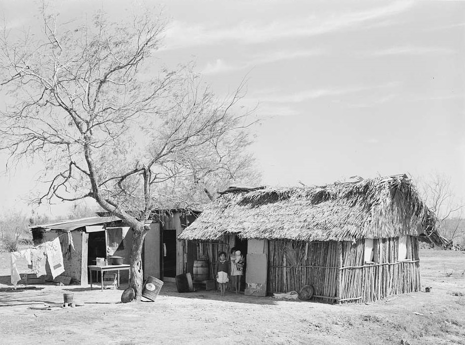 Mexican day laborer's hut near Santa Maria, Texas, February 1939.