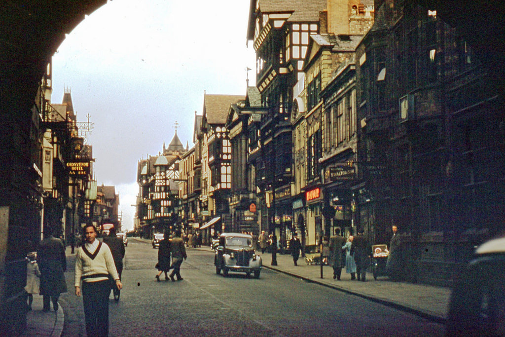 Chester Clock Tower Arch Way, 1952