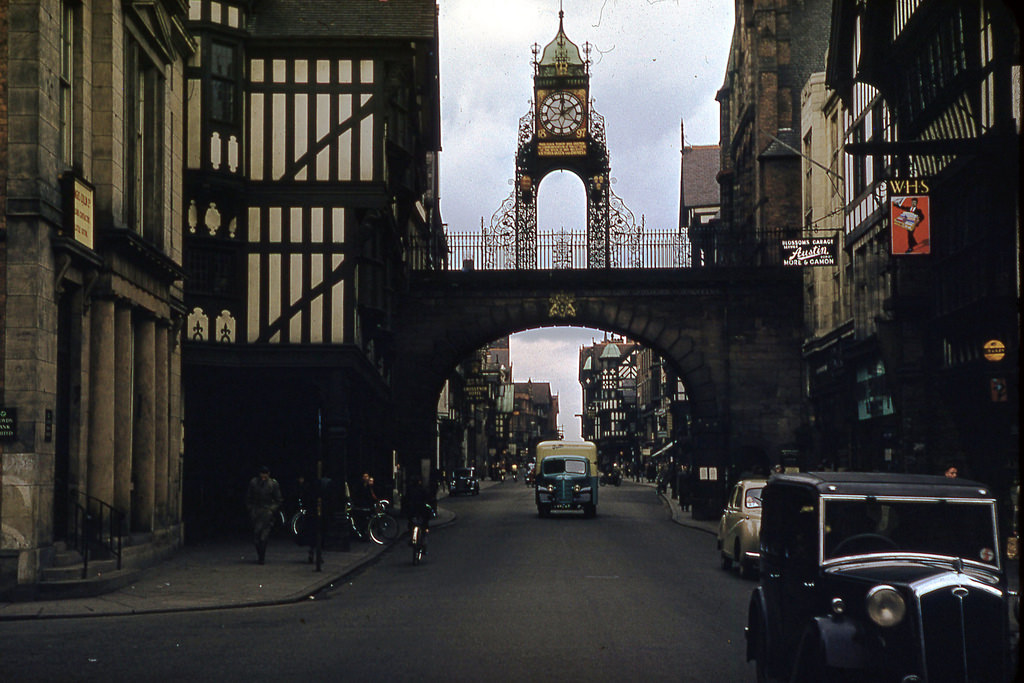 The East Gate Clock in Chester, 1952