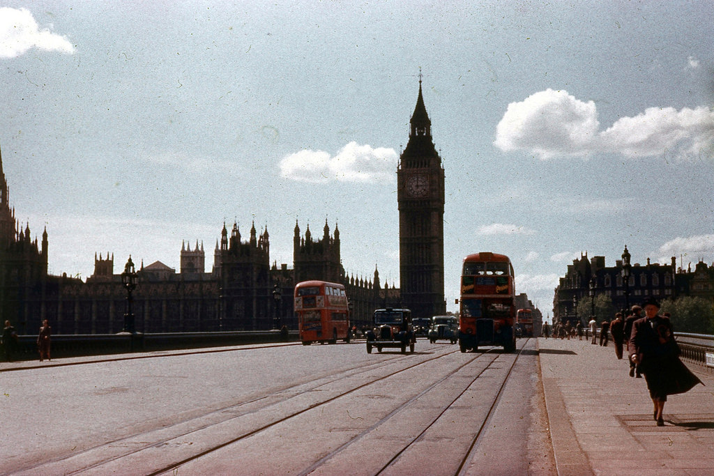 Big Ben from Bridge, 1953