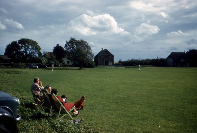 Cricket field at Clavering, Essex
