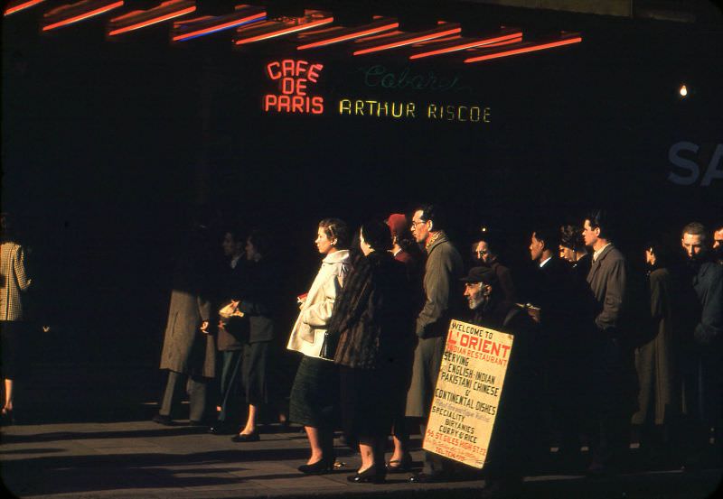 Outside Café de Paris, London