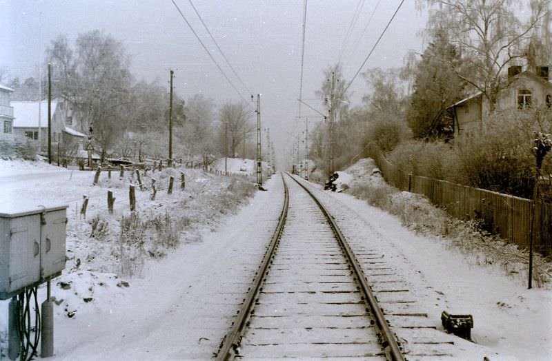 The railway at Brunnsbacken, Eskilstuna