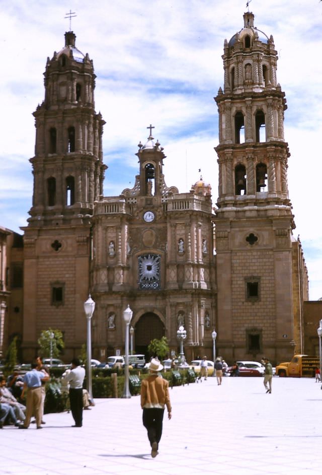 Cathedral, Plaza de Armas, San Luis Potosí, March 1958