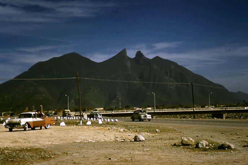 Cerro de la Silla - Saddle Mountain. Monterrey, March 1958