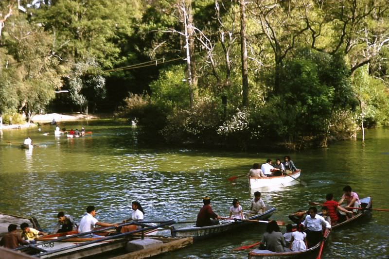 Pond in Chapultepec Park. Mexico City, March 1958