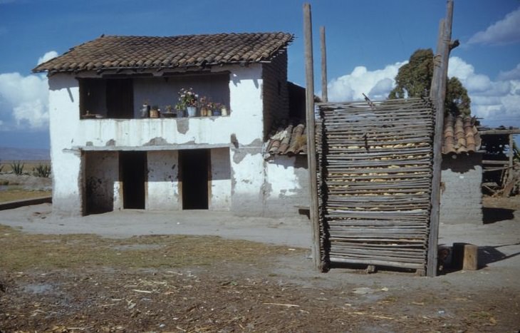 Corn crib. early 1950s