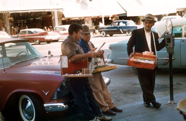 Tijuana street vendors, 1959