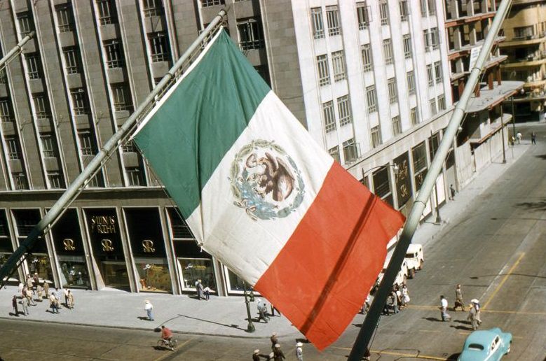 Flag of Mexico from Hotel Del Prado.