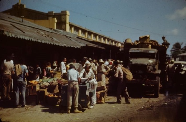 Market in Mexico, 1950s