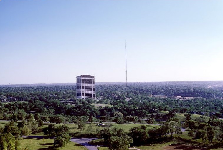 Kansas City looking southwest from the Liberty Memorial, May 1964