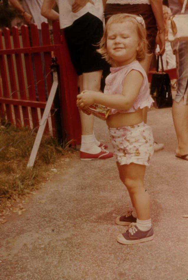 This tiny tot enjoying the Kansas City Zoo in 1962.