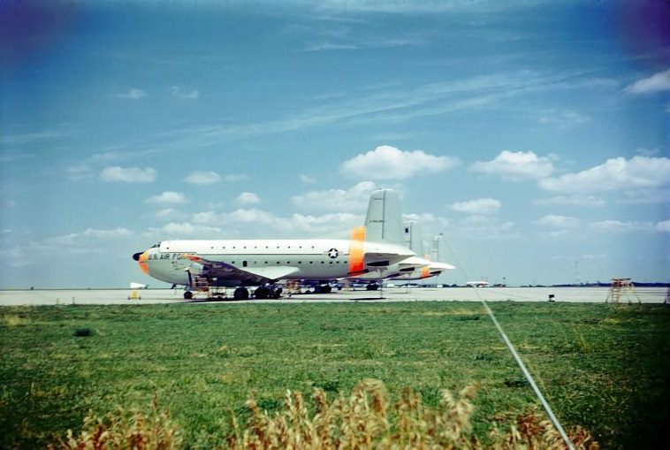 Richards Gebaur Air Force Base Kansas City showing Douglas C-124C Globemaster II Aircraft, July 1961