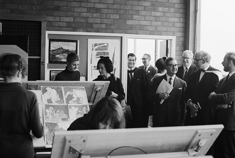 The official opening of the extension to the Manchester College of Art and Design by Princess Margaret on 2nd October 1966.