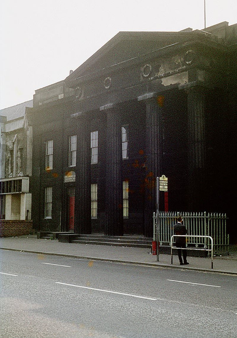 Facade of Chorlton on Medlock Town Hall, 1960s.
