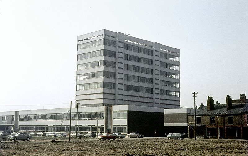 The newly-built extension to Manchester College of Art and Design (now MMU' s Chatham Building) in 1966.