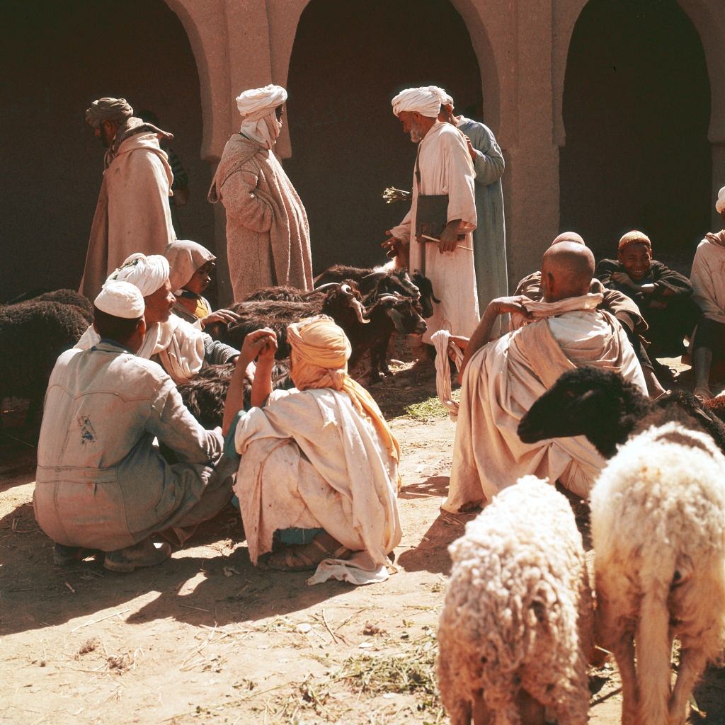 Market of Rissani, Morocco, 1960.