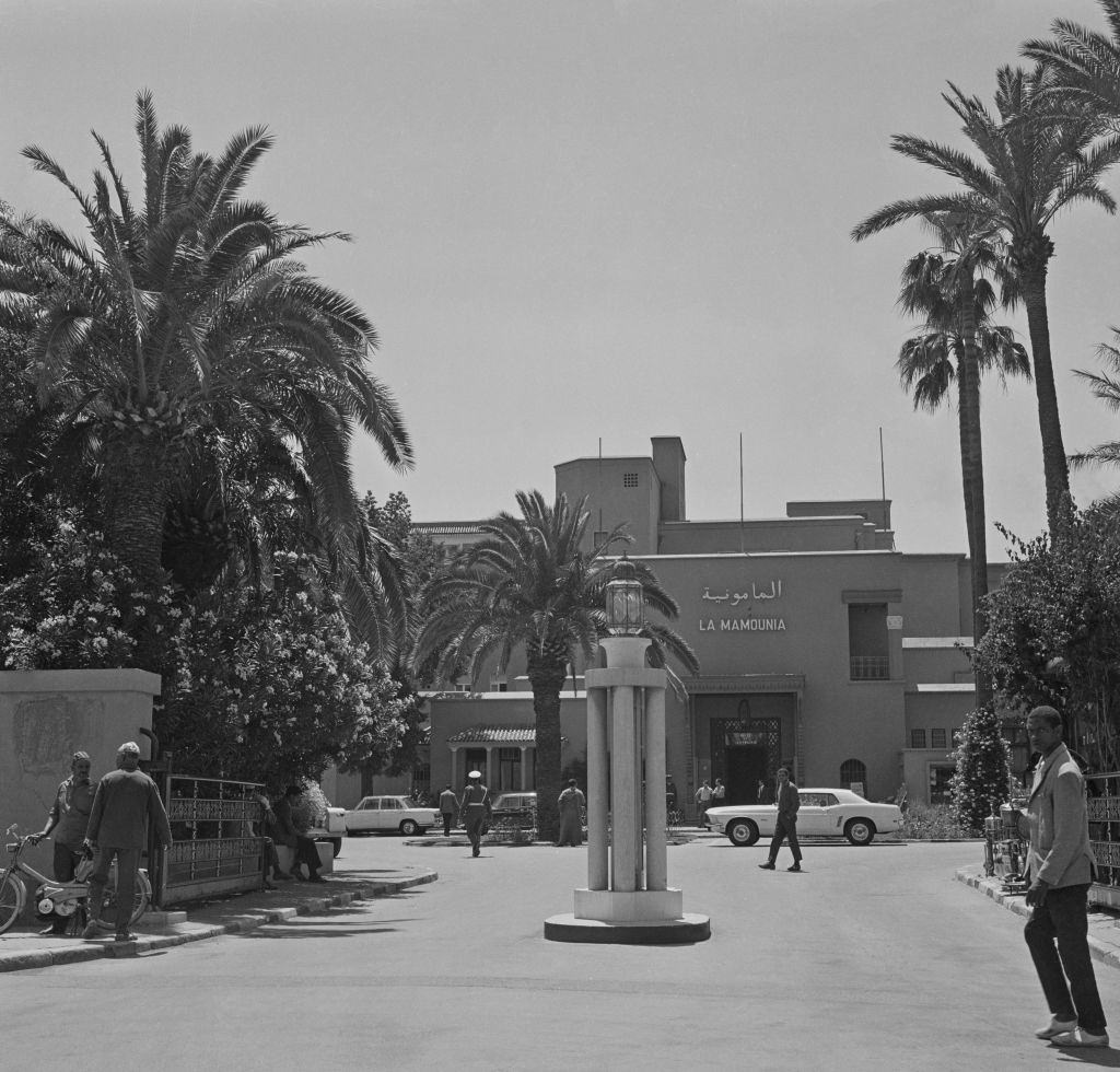 The hotel 'La Mamounia' in Marrakech, Morocco, on May 16, 1969.