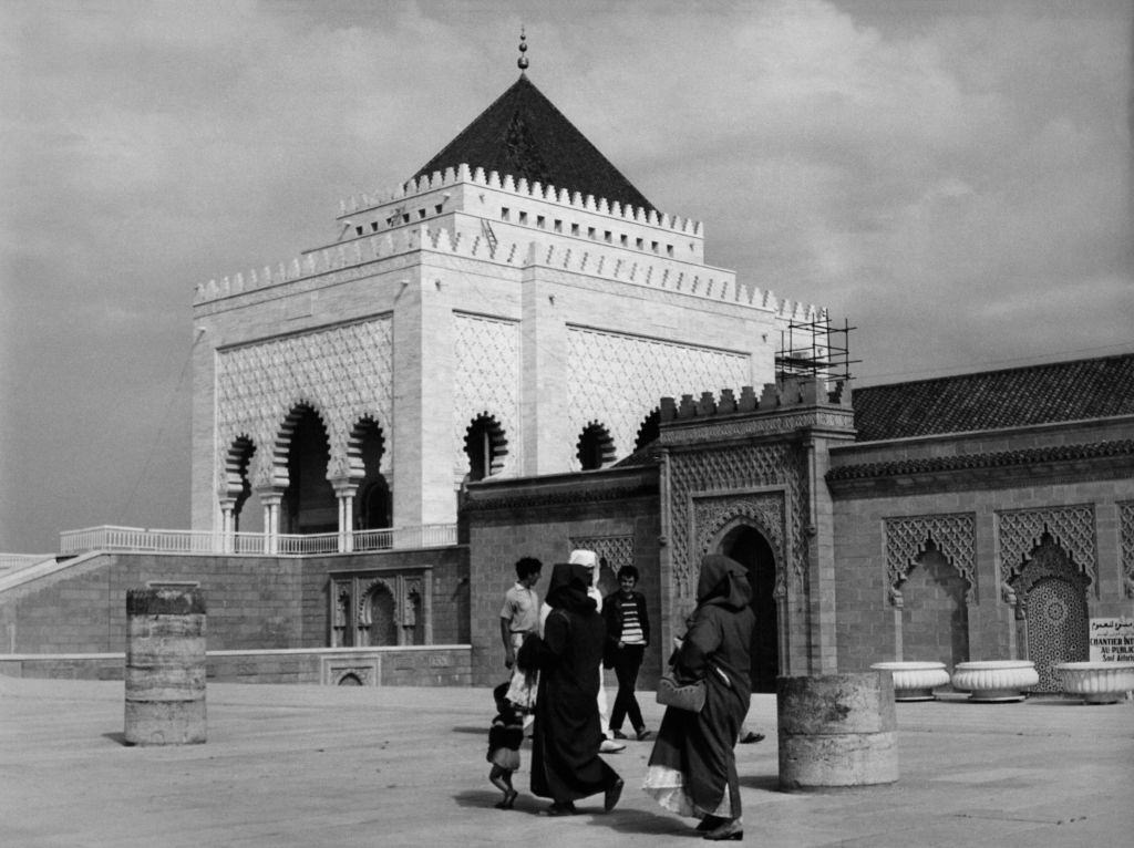 Mausoleum of King Mohammed V on May 28, 1969 in Rabat, Morocco.