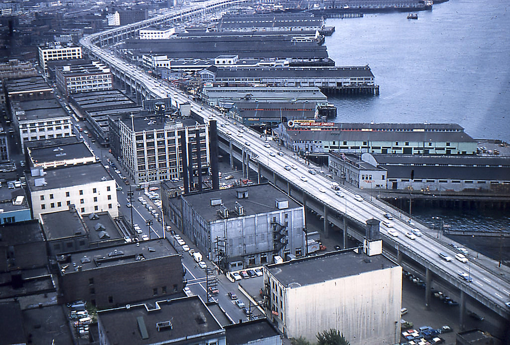 2 Ship Seattle from helicopter, August 1960