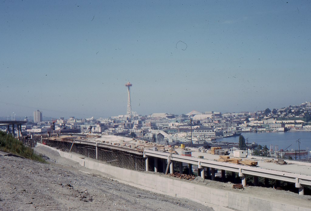 Freeway from Lakeview, July 1963