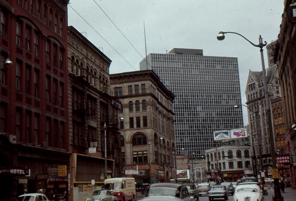 First Ave From Yesler, April 61
