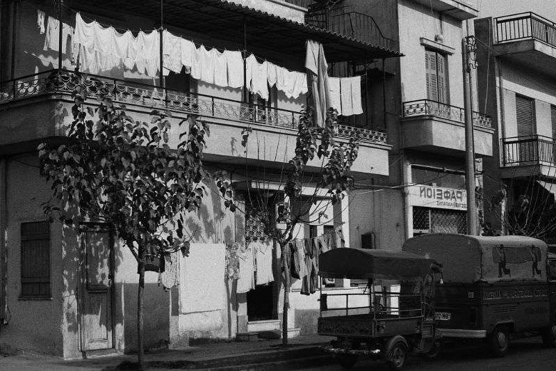 Athens Street Scenes, Greece, 1974